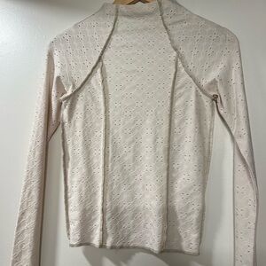 Urban outfitters pointelle long sleeve top